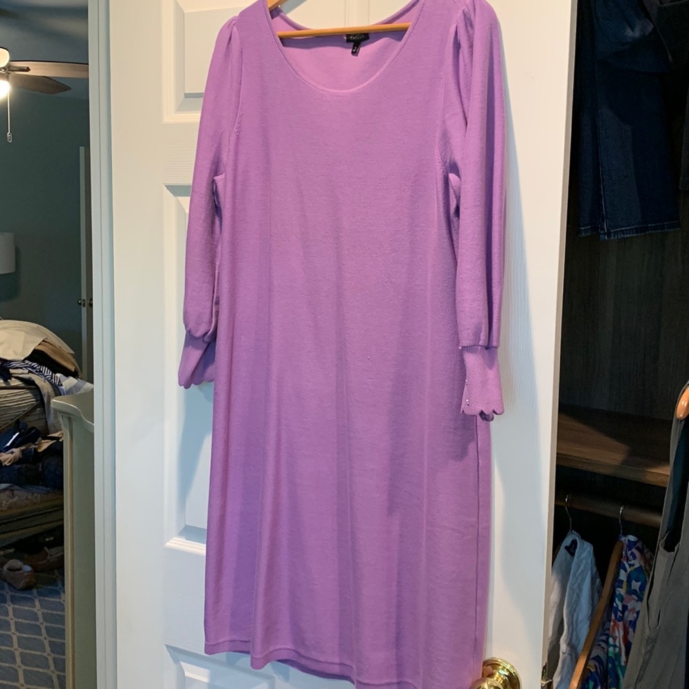 Lavender Sweater Dress from Talbots, Size 12